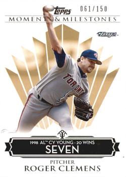2008 Topps Moments & Milestones #80-7 Roger Clemens Front