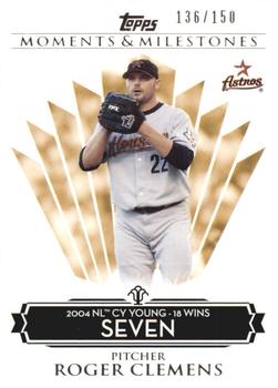 2008 Topps Moments & Milestones #82-7 Roger Clemens Front