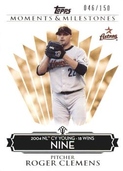 2008 Topps Moments & Milestones #82-9 Roger Clemens Front