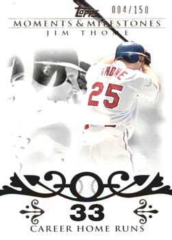 2008 Topps Moments & Milestones #85-33 Jim Thome Front