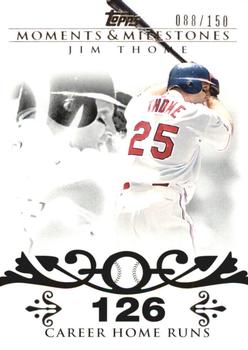 2008 Topps Moments & Milestones #85-126 Jim Thome Front