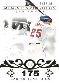 2008 Topps Moments & Milestones #85-175 Jim Thome Front