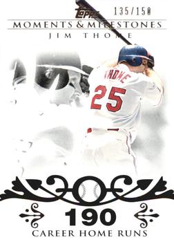 2008 Topps Moments & Milestones #85-190 Jim Thome Front