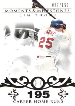 2008 Topps Moments & Milestones #85-195 Jim Thome Front