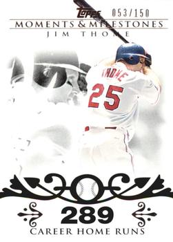 2008 Topps Moments & Milestones #85-289 Jim Thome Front