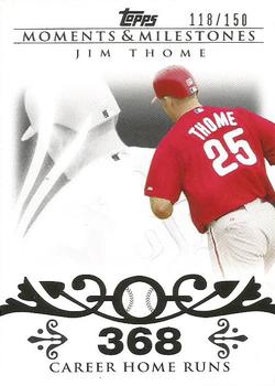 2008 Topps Moments & Milestones #85-368 Jim Thome Front