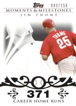 2008 Topps Moments & Milestones #85-371 Jim Thome Front