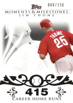 2008 Topps Moments & Milestones #85-415 Jim Thome Front