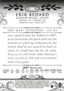 2008 Topps Moments & Milestones #95-161 Erik Bedard Back