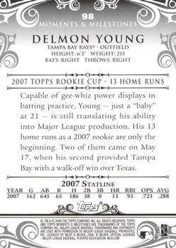 2008 Topps Moments & Milestones #98-1 Delmon Young Back