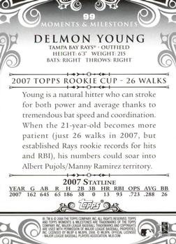 2008 Topps Moments & Milestones #99-1 Delmon Young Back