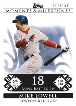 2008 Topps Moments & Milestones #102-18 Mike Lowell Front