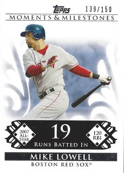 2008 Topps Moments & Milestones #102-19 Mike Lowell Front