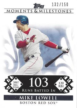 2008 Topps Moments & Milestones #102-103 Mike Lowell Front