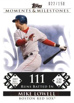 2008 Topps Moments & Milestones #102-111 Mike Lowell Front