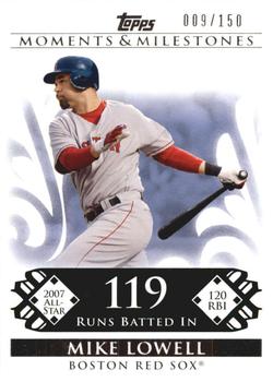2008 Topps Moments & Milestones #102-119 Mike Lowell Front