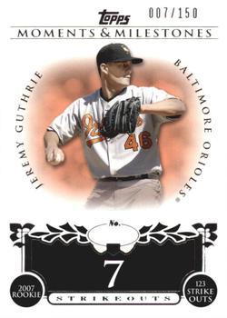 2008 Topps Moments & Milestones #109-7 Jeremy Guthrie Front