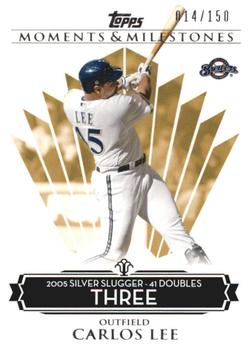 2008 Topps Moments & Milestones #127-3 Carlos Lee Front