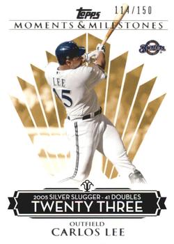 2008 Topps Moments & Milestones #127-23 Carlos Lee Front