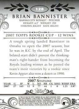 2008 Topps Moments & Milestones #128-4 Brian Bannister Back
