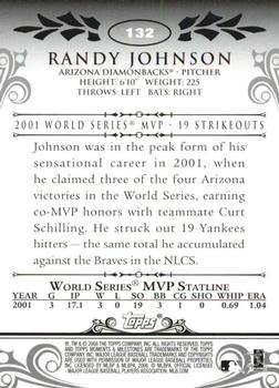 2008 Topps Moments & Milestones #132-4 Randy Johnson Back