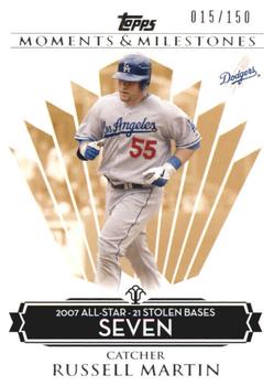 2008 Topps Moments & Milestones #133-7 Russell Martin Front
