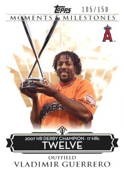 2008 Topps Moments & Milestones #136-12 Vladimir Guerrero Front