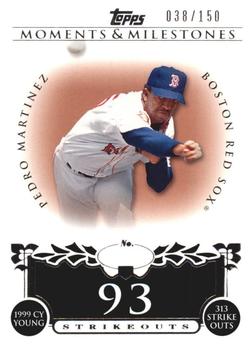 2008 Topps Moments & Milestones #141-93 Pedro Martinez Front