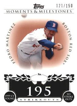 2008 Topps Moments & Milestones #141-195 Pedro Martinez Front