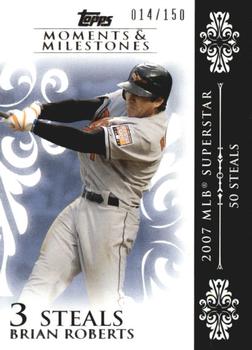 2008 Topps Moments & Milestones #144-3 Brian Roberts Front