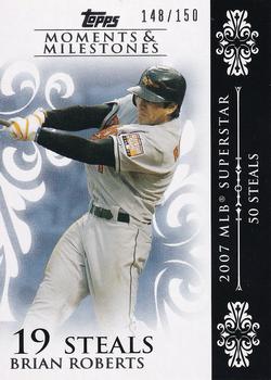 2008 Topps Moments & Milestones #144-19 Brian Roberts Front