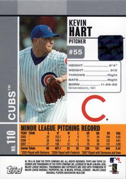 2008 Topps Co-Signers #110 Kevin Hart Back
