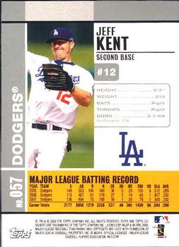 2008 Topps Co-Signers #057 Jeff Kent Back