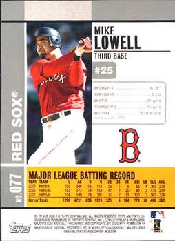 2008 Topps Co-Signers #077 Mike Lowell Back