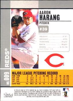 2008 Topps Co-Signers #009 Aaron Harang Back