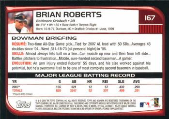 2008 Bowman #167 Brian Roberts Back