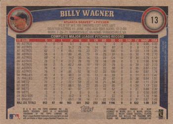 2011 Topps - Throwback #13 Billy Wagner Back
