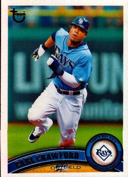 2011 Topps - Throwback #25 Carl Crawford Front