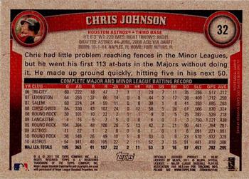 2011 Topps - Throwback #32 Chris Johnson Back