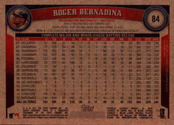2011 Topps - Throwback #84 Roger Bernadina Back