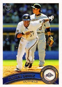 2011 Topps - Throwback #97 Carlos Gomez Front