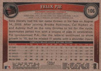 2011 Topps - Throwback #106 Felix Pie Back