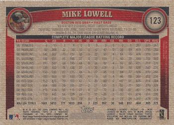 2011 Topps - Throwback #123 Mike Lowell Back