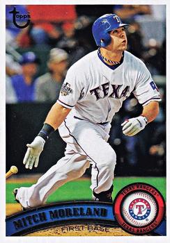2011 Topps - Throwback #634 Mitch Moreland Front