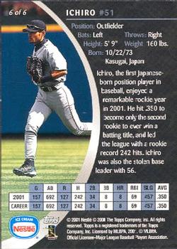 2002 Topps Nestle #6 Ichiro Back