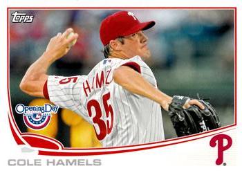 2013 Topps Opening Day #206 Cole Hamels Front