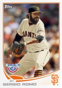 2013 Topps Opening Day #129 Sergio Romo Front