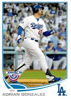 2013 Topps Opening Day #87 Adrian Gonzalez Front
