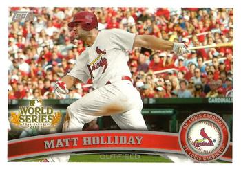 2011 Topps World Series Champions St. Louis Cardinals #WS7 Matt Holliday Front