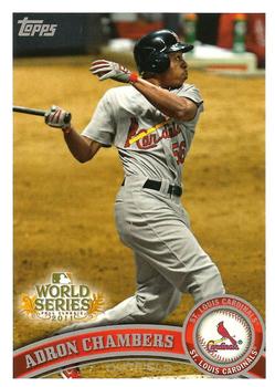 2011 Topps World Series Champions St. Louis Cardinals #WS11 Adron Chambers Front